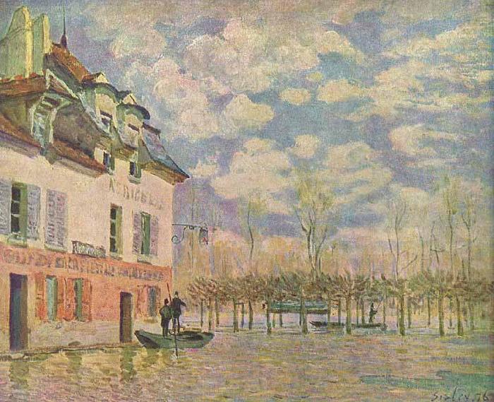 Alfred Sisley Kahn in der uberschwemmung Germany oil painting art